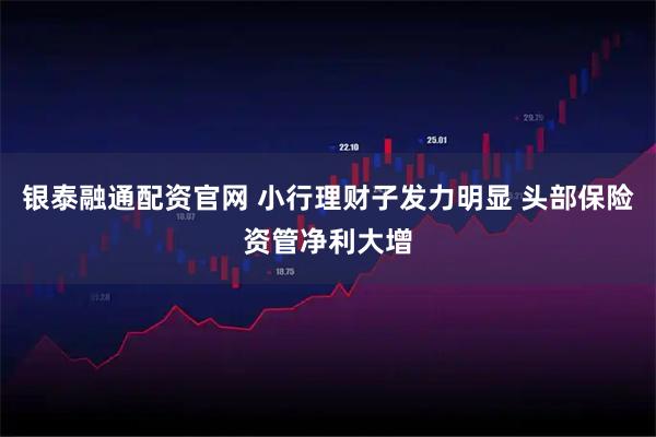 银泰融通配资官网 小行理财子发力明显 头部保险资管净利大增